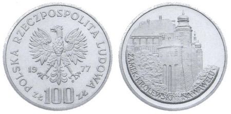 100 złotych - Zamek Królewski na Wawelu